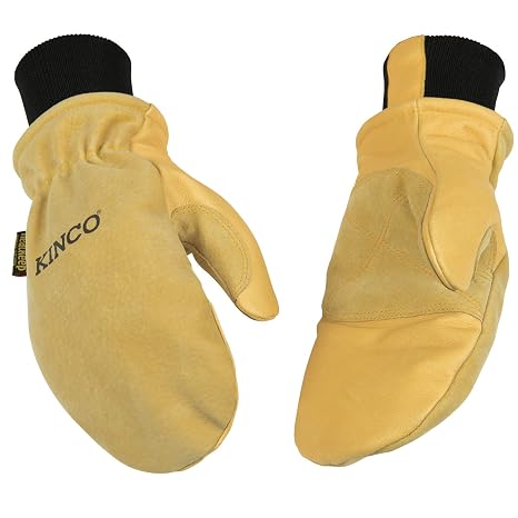 Kinco 901T-M-1 Premium grain & suede pigskin, Heatkeep lining, extra-strong Draylon thread, Nikwax Waterproofing Wax for Leather included, Size: M