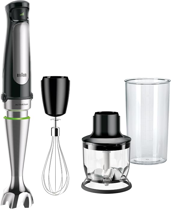 Braun Multi Quick 7 El Blender Seti MQ 7025X, 1000 W, 500 ml Hazne, Siyah