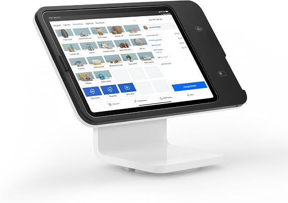 Square Stand - 2nd Gen (UK Version) | iPad POS and Payment Terminal | USB-C Connectivity | Accepts Contactless and Chip & PIN | Easily Manage Online Orders, Inventory and Appointments