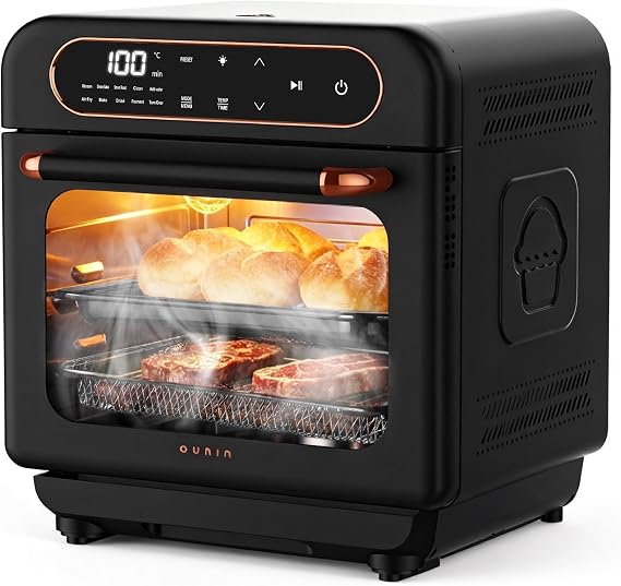 OUNIN 12L Multifunction Oven, 8-in-1 Steam Oven and Air Fryer Oven, 1100W