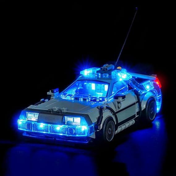 Light Kit Compatible with Lego 77256 Time Machine from Back to the Future | (No Model) Decoration Lighting Set, Easy Install, Stable Lights, Enhanced Display, Ideal Festival Gifts [Energy Class A]