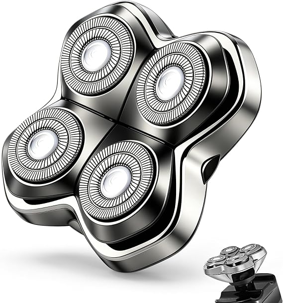 1 Pack Pro 4 Shaver Replacement Heads Compatible with Skull Pitbull Series