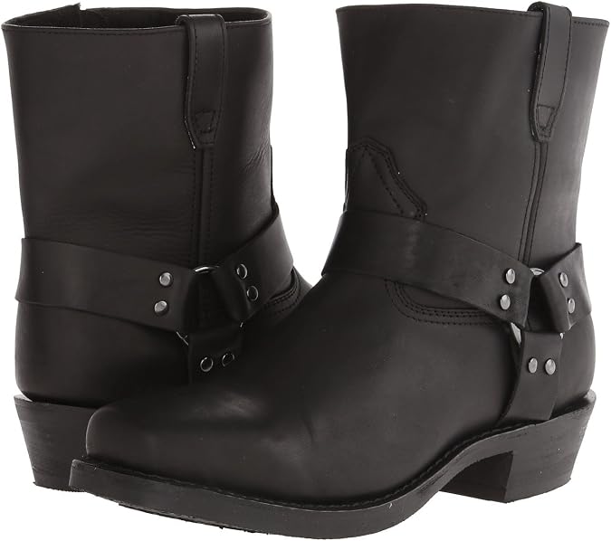 Dingo Men's Rev Up Harness Motorcycle Casual Boots Ankle - Brown
