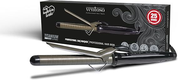 Ventoso Titanyum Kaplı Saç Maşası 25mm