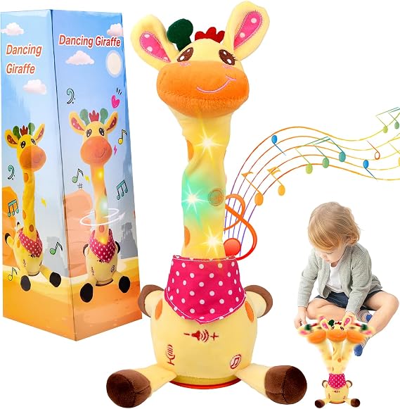 Dancing Singing Talking Recording Giraffe Toys Repeat What You Say