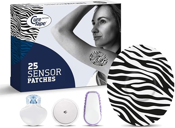 CureTape Sensor Covers for Dexcom G7, Libre 2, Medtronic, Waterpoof Patches