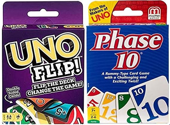 Unos Phase 10 & Uno Flip 2 Pack