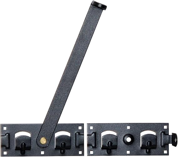 Double Gate Latch Door Lock Latch Gate Latch Throw Black