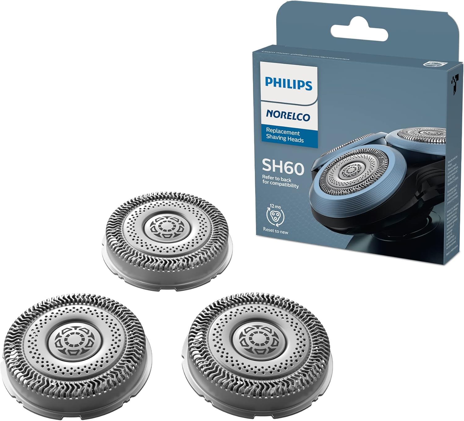 Philips Norelco Tıraş Makinesi Serisi 6000, SH60/72 için Tıraş Başlıkları