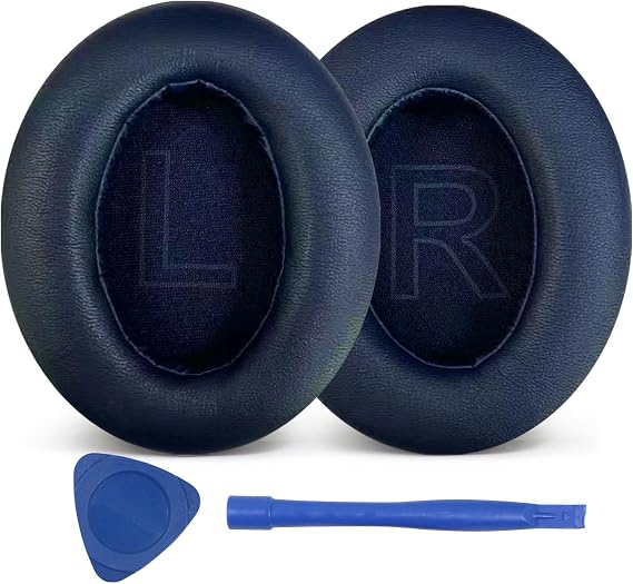 Replacement Ear Pads for Anker Soundcore Life Q20/Q20BT/Q20+ Headphones, Replcement Earpads Ear Cushions Ear Cups Cover Repair Parts (Navy Blue)