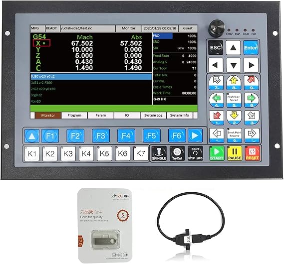 RATTMMOTOR CNC Control System 4-Axis DDCS Expert for CNC Milling Machines