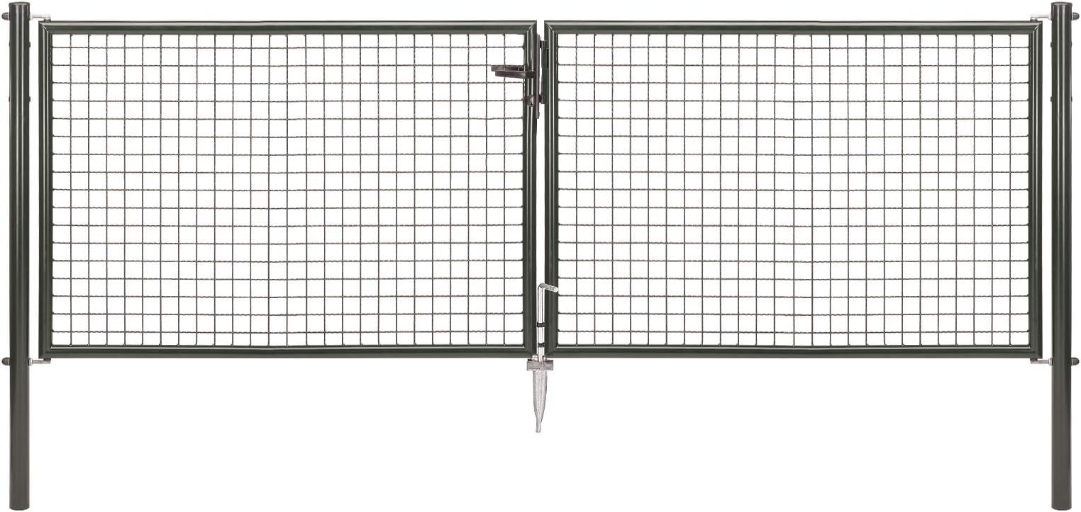 Alberts 602963 Double Wave Grid Various Widths and Heights Anthracite Metallic Width 300 cm Height 100 cm