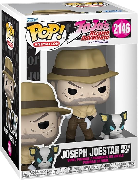 Funko Pop! & Buddy: JoJo's - Joseph Joestar & Iggy - JoJo's Bizarre Adventure - Koleksiyon Vinil Figür - Hediye Fikri - Anime Hayranları