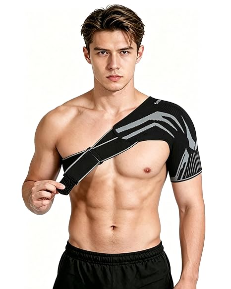 Anaconda Shoulder Brace, Adjustable Compression Sleeve Support Brace