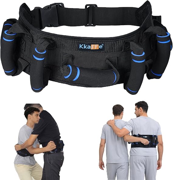 Gait Belts for Seniors, Gate Belt Medical for Elderly with 7 Handles,Patient Transfer Belt, Lift Belts Physical Therapy with Quick Release Buckle Standing Aids & Support for Elderly Safety Belt