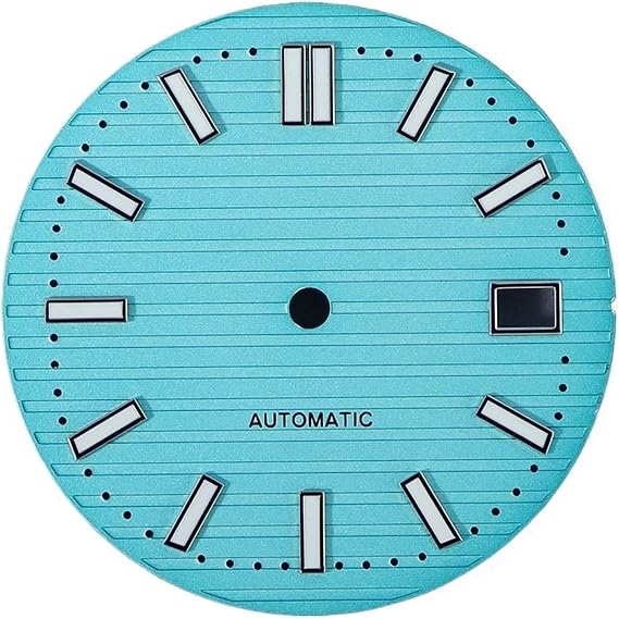 1pc NH35 Dial 30.8mm Dial Replacement Parts Date Frame Green C3 Luminous Dial For NH35 Movement Watch Repair Tool(NH35 Dial 1)