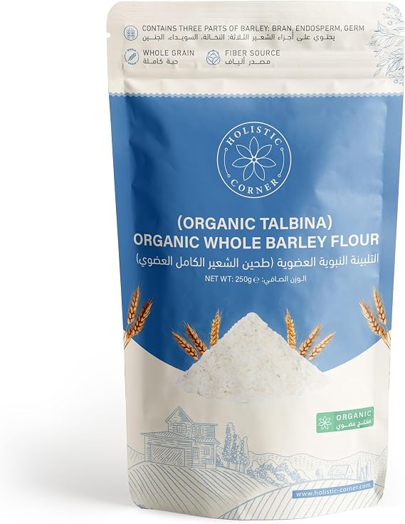 Holistic Corner Organic Talbina | Gluten-Free Barley Porridge | Easy to Prepare – Natural & Traditional – 250g