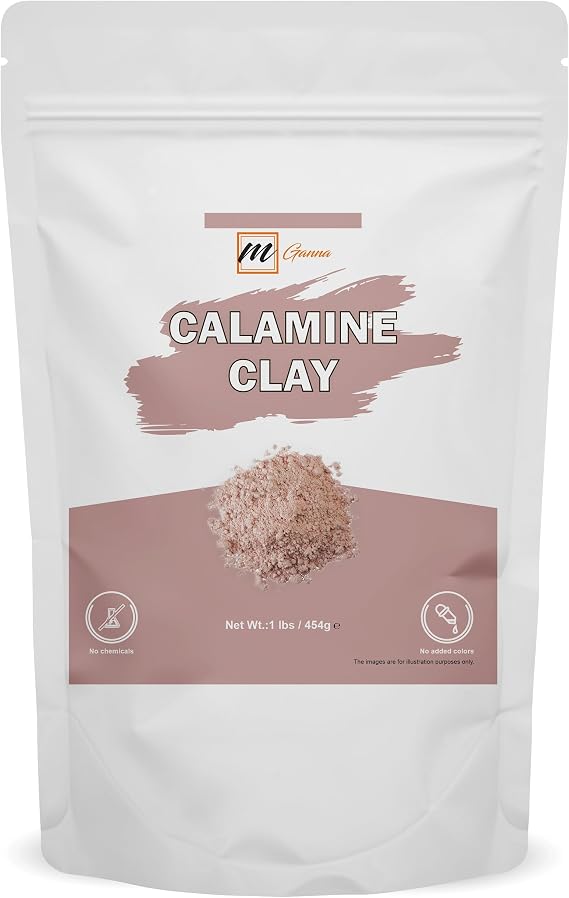 100% Natural Calamine Clay Powder 1 LBS / 454 GMS for Skin firming, Creams, Lotion and Soap Making