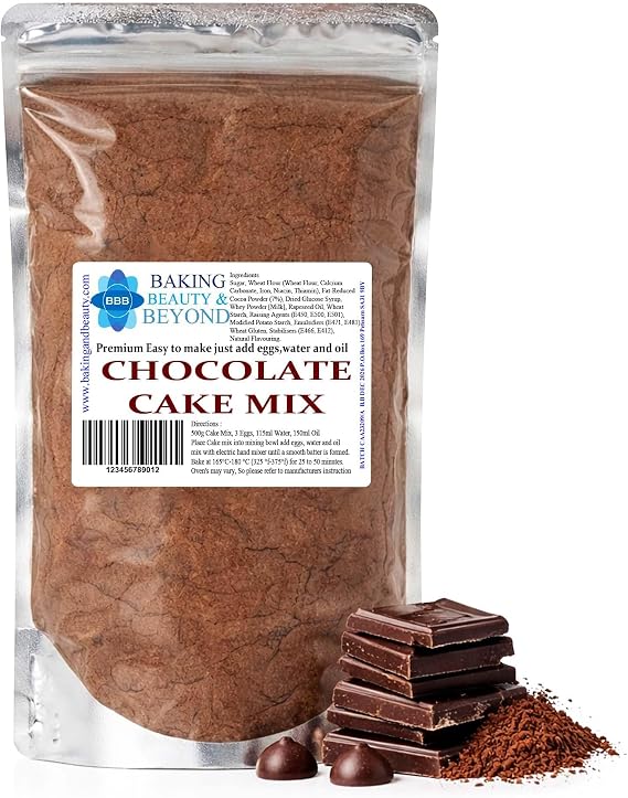 Baking Beauty and Beyond Professional Baking Chocolate Cake Mix 500g