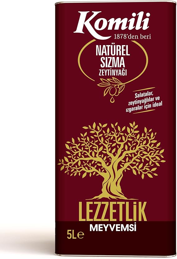 Komili Sızma Zeytinyağı 5 Lt Teneke