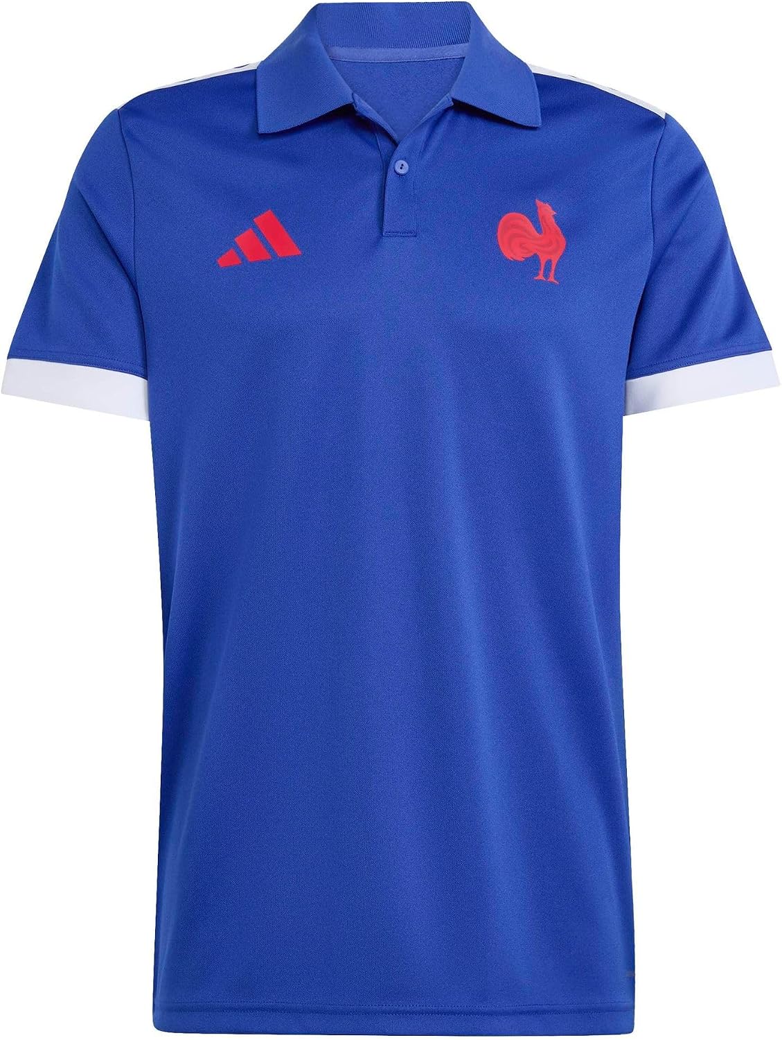 adidas Men's France Rugby Home Supporters Replica Polo Short Sleeve (Pack of 1)