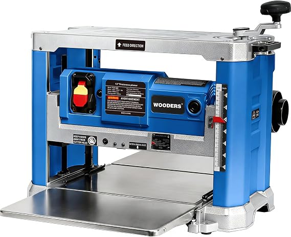 13" Thickness Planer for Dewalt Dual Edge Planing Blade, 2000W, 15AMP, 10000RPM, 0-3mm Depth, 330mm Width, Dual Blade Cutting Head