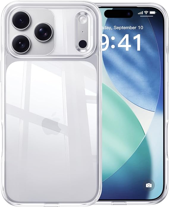 CASEKOO Shockproof Designed for iPhone 17 Pro Max Case, Crystal Clear