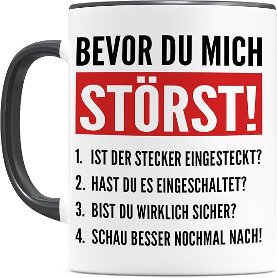 Computer Scientist Programmer Personalised Coffee Mug IT Nerd Gift for Code Developer Developer Gift Idea Ceramic Tea Cup 330 ml (Disturb)