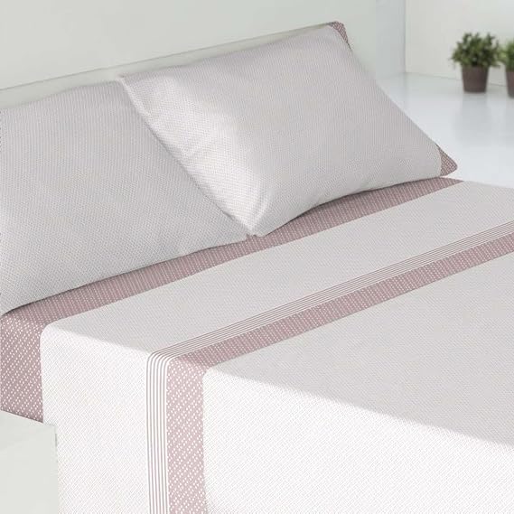 Sheet Set 90x190 cm, Brushed Microfiber Polyester, Nude-C