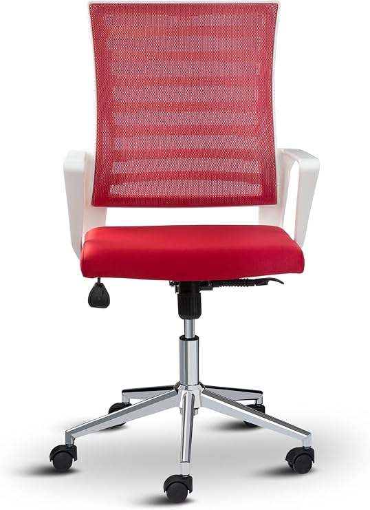 Ceo Fileli Çalışma Koltuğu Ofis Sandalyesi Çalışma Sandalyesi (Kırmızı)