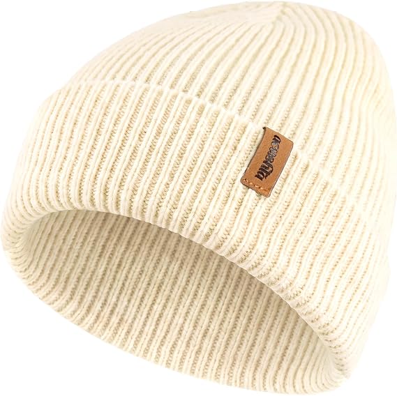 ACUSHLA Double Sided Winter Beanie Hat, Thick Warm Knit Cap Outdoor Unisex