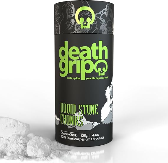 Death Grip Doom Stone Chunks クライミングチョーク 125g チャンキー 100%純炭酸マグネシウム 体操/ジムチョーク ロッククライミング/リフティング/ボルダリング/スポーツ プレミアムハンドチョーク