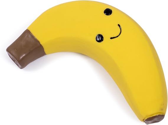 Petface Latex Banana Soft Chew Dog Toy, Small