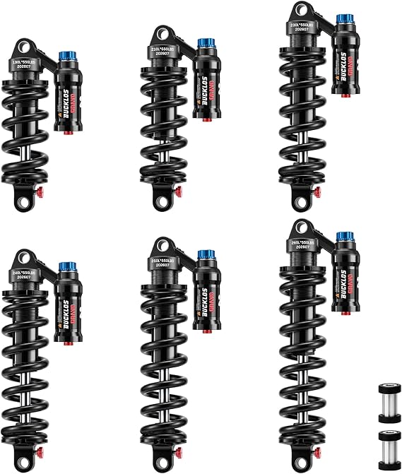 BUCKLOS MTB コイルスプリング リアショック 265L*85mm サスペンションアブソーバー