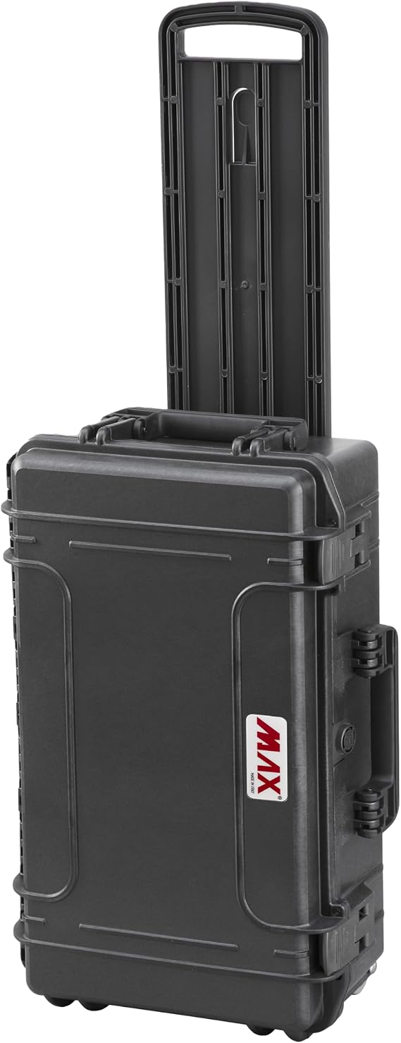 Max Cases Max520TR Empty Airtight Trolley Case for Transporting and Protection of Sensitive Devices and Materials Internal Dimensions 520 x 290 x 200 mm