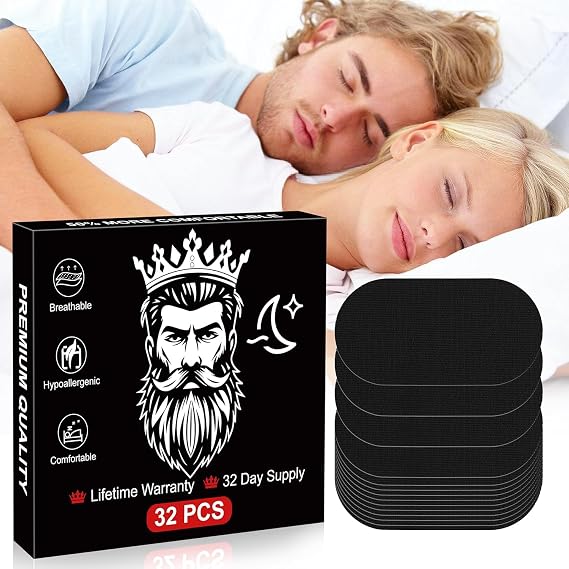 Mouth Tape for Sleeping - Sleep Tape, Mouth Strips Anti-Snoring, Strong but Gentle Adhesion for Women Men(32 Strips)