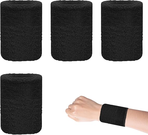 4 Pcs Sweat Bands Wristbands,Sweats Wrist Band Men Sweatband Wristband