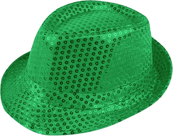 Western Sequin Hat Glitter Solid Color Dance Fedora Hat Retro Disco Unisex Men Women Party Props Supplies Costume Cap Adults Shining Jazz Disco Caps New Years Eve Club Holiday Night Out Bling Hats
