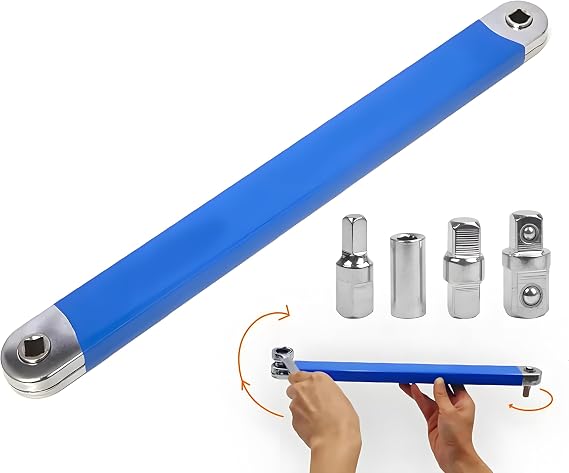 15.4in Offset Tight Reach Extension Wrench Set