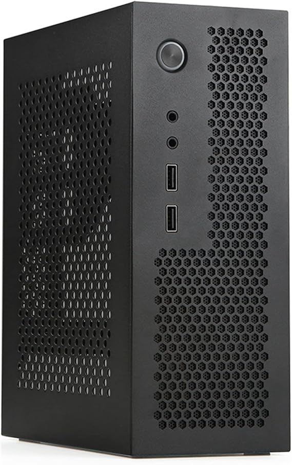 A09 HTPC Computer Case Mini ITX Gaming PC Chassis Desktop Chassis USB2.0 Computer Case Home Computer Case Black