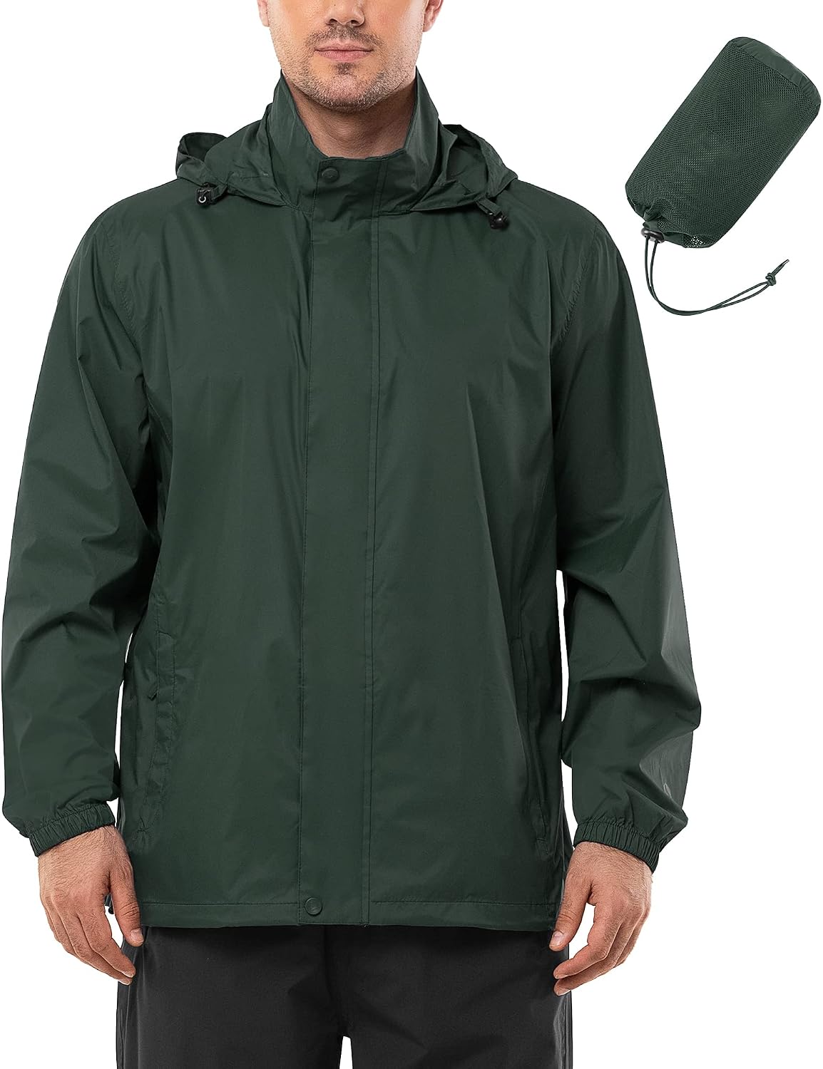 outdoor ventures mens rain jacket waterproof ultralight thin foldable raincoat breathable bicycle sport rain jacket
