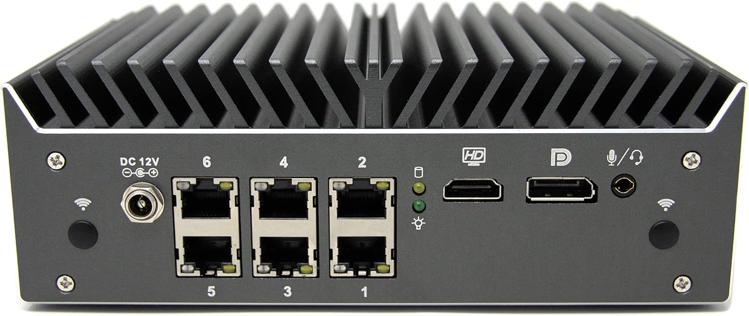Protectli Vault Pro VP4650-6 Port Firewall Micro Appliance  Mini PC - Intel i5 2.5G Ports DDR4 RAM M.2 NVMe or SATA SSD Storage AES-NI Barebones