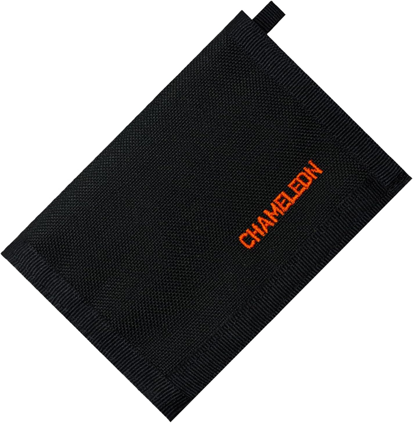 Chameleon Bifold Mens Nylon Wallet-Military Tactical Men Wallet- Canvas Thin Front Pocket Travel Bi-Fold Wallet-Best Nylon Travel Pouch, Black, 5.13.7  0.5 Size closed 75.1 Size open