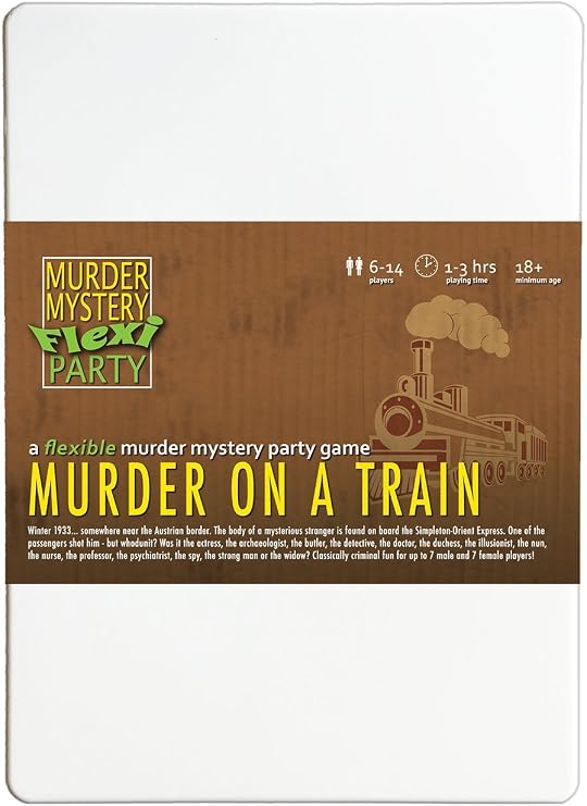 Murder Mystery Flexi Party Murder on a Train 6-14 Player Dinner Party Game