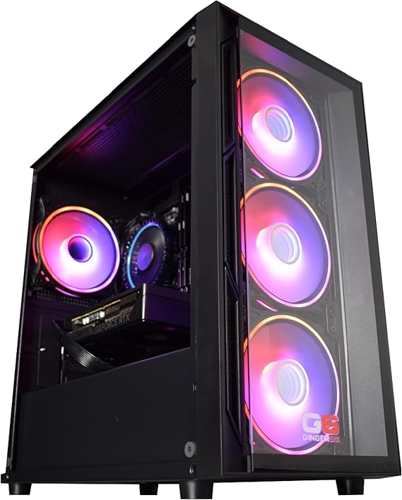 Gaming PC Desktop - Intel Core i5 14400F Processor, Nvidia RTX 5060 Ti 8GB Graphics, 1TB Kingston M.2 NVMe SSD, 32GB DDR5, 600Mb Wi-Fi, Windows 11 Home