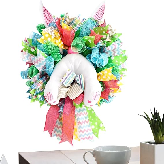 Spring Wreath Bunny Festival Wall Decorations