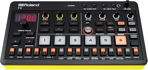 Roland AIRA Compact P-6 Creative Sampler | Granular Sound Design | Powerful Sequencer