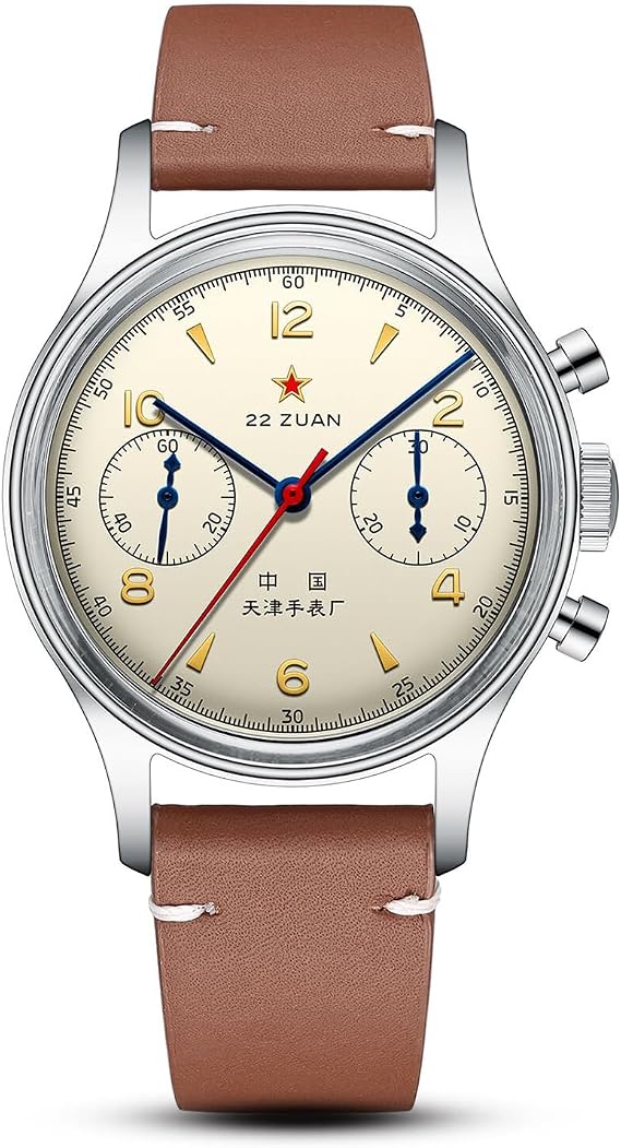 SEA-GULL 1963 International Edition,ST1901 Movement,Men's Mechanical Wrist Watches,Aviation Chronograph Pilot Watch,37.4mm,Manual Winding