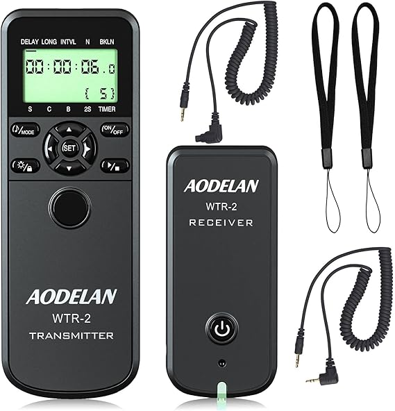 Wireless Timer Shutter Release Remote Control with Intervalometer for Canon