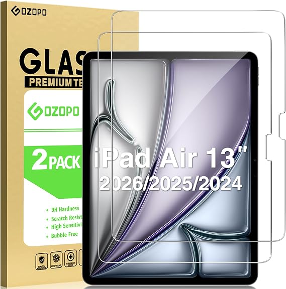 Screen Protector for iPad Air 13 inch (2026/2025/ 2024, M4/ M3/ M2)